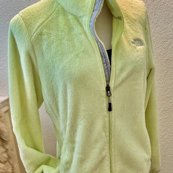 The North Face Osito Neon Yellow Fuzzy Jacket - Sz L/G - Picture 2 of 9